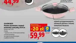 Lidl Patelnia aluminiowa z pokrywką Silvercrest Ø 28 cm oferta