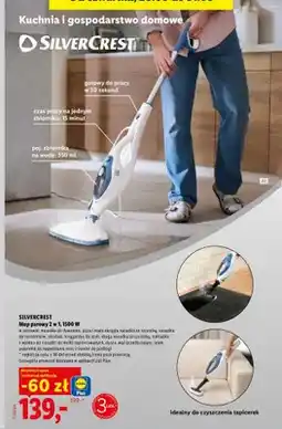 Lidl Mop parowy Silvercrest 2 w 1 1500W oferta