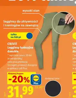 Lidl Legginsy funkcyjne damskie CRIVIT oferta