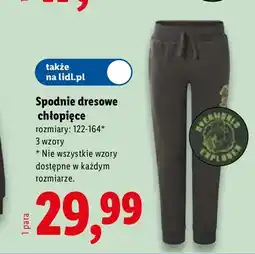 Lidl Spodnie dresowe chłopięce oferta