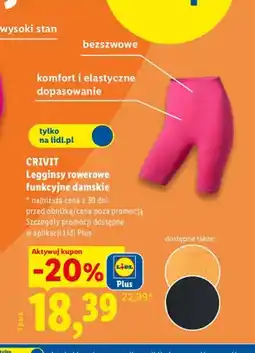 Lidl Legginsy rowerowe funkcyjne damskie Crivit oferta