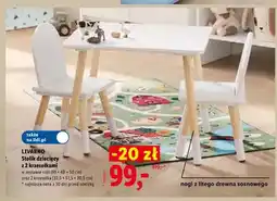 Lidl Stolik dziecięcy z 2 krzesełkami Livarno oferta