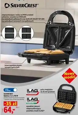Lidl Opiekacz 3 w 1 Silvercrest 750W oferta