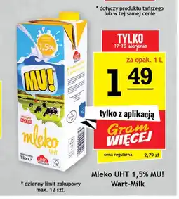 Gram Market Mleko UHT 1,5% MU! oferta