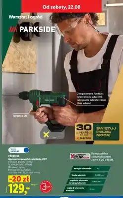 Lidl Akumulatorowa młotowiertarka Parkside oferta