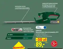 Lidl Akumulatorowe nożyce do żywopłotu PARKSIDE oferta