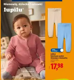 Lidl Spodnie niemowlęce dzianinowe z biobawełny Lupilu oferta