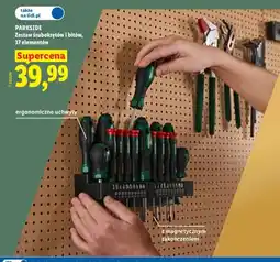 Lidl Zestaw śrubokrętów i bitów Parkside 37 elementów oferta