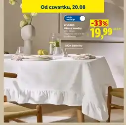 Lidl Obrus z bawełny Livarno 120x160 cm oferta