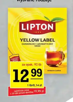 Gram Market Herbata czarna Lipton Yellow Label oferta