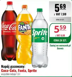 Eurocash Napój gazowany: Coca-Cola, Fanta, Sprite oferta