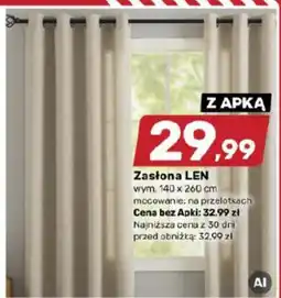 Bricomarche Zasłona LEN oferta