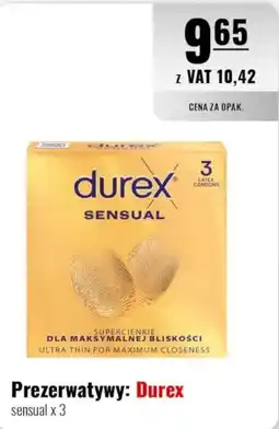 Eurocash Prezerwatywy: Durex sensual oferta