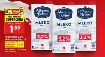 Biedronka Mleko Mleczna Dolina oferta