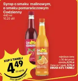 Delikatesy Centrum Syrop o smaku malinowym, o smaku pomarańczowym Codzienny oferta