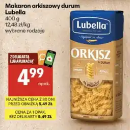Delikatesy Centrum Makaron orkiszowy durum Lubella oferta