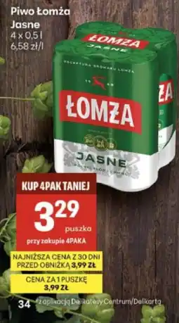 Delikatesy Centrum Piwo Łomża Jasne oferta