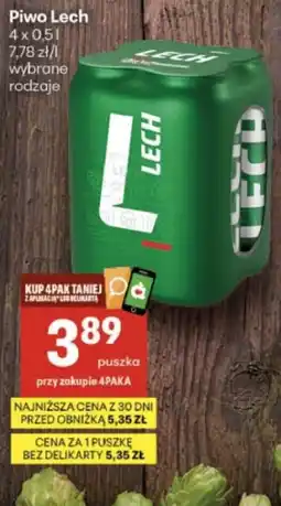 Delikatesy Centrum Piwo Lech oferta