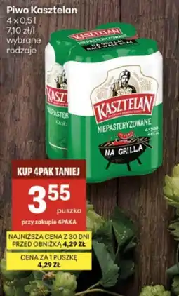 Delikatesy Centrum Piwo Kasztelan Niepasteryzowane Na Grilla oferta