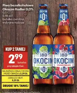 Delikatesy Centrum Piwo bezalkoholowe Okocim Radler 0,0% oferta