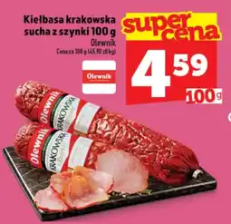Topaz Kiełbasa Krakowska Sucha z Szynki Olewnik oferta