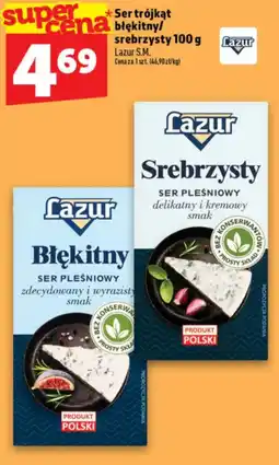 Topaz Ser trójkąt błękitny/srebrzysty Lazur S.M. oferta