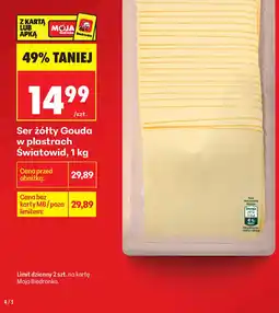 Biedronka Ser żółty Gouda oferta