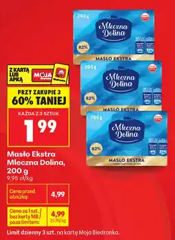 Biedronka Masło Ekstra Mleczna Dolina oferta