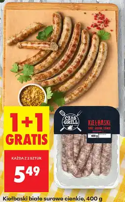 Biedronka Kiełbaski białe surowe cienkie oferta