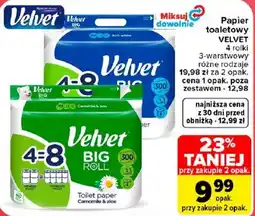 Carrefour Papier toaletowy VELVET oferta