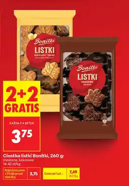 Biedronka Ciastka listki Bonitki oferta