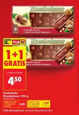 Biedronka Czekolada Nussbeisser oferta