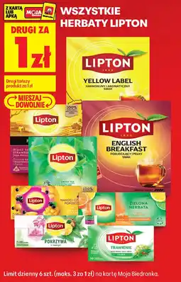 Biedronka Herbaty Lipton oferta