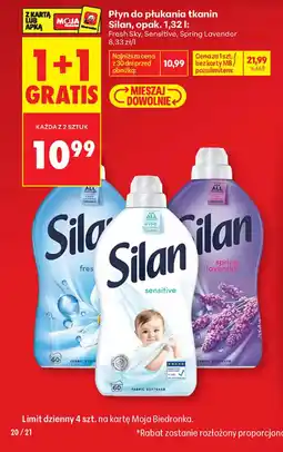 Biedronka Płyn do płukania tkanin Silan oferta