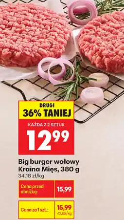 Biedronka Big burger wołowy Kraina Mięs oferta