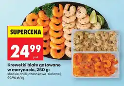 Biedronka Krewetki białe gotowane w marynacie oferta
