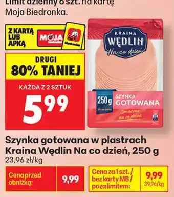 Biedronka Szyinka Gotowana Kraina Wędlin Na co dzień oferta