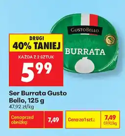 Biedronka Ser Burrata Gusto Bello oferta