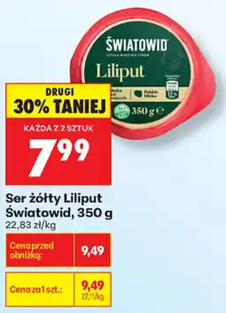 Biedronka Ser żółty Liliput Światowid oferta
