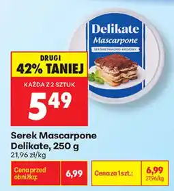 Biedronka Serek Mascarpone Delikate oferta
