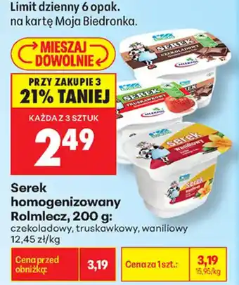 Biedronka Serek homogenizowany oferta