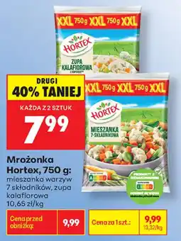Biedronka Mrożonka Hortex, 750 g: mieszanka warzyw 7 składników, zupa kalafiorowa oferta