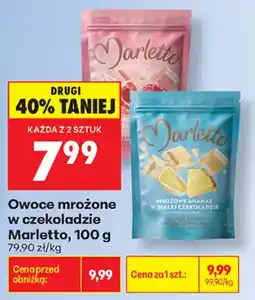 Biedronka Owoce mrożone w czekoladzie Marletto oferta