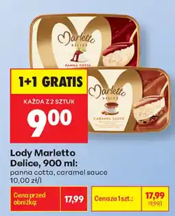 Biedronka Lody Marletto Delice oferta