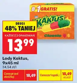 Biedronka Lody Kaktus oferta