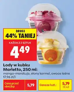 Biedronka Lody w kubku Marletto oferta