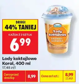 Biedronka Lody koktajlowe Koral oferta