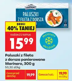 Biedronka Paluszki z fileta z dorsza panierowane Marinero oferta