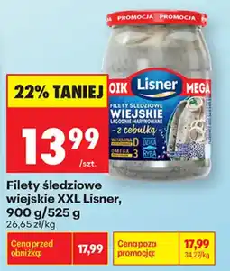 Biedronka Filety śledzie wiejskie XXL Lisner oferta