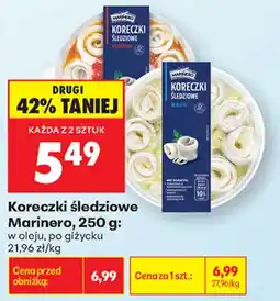 Biedronka Koreczki śledziove Marinero oferta